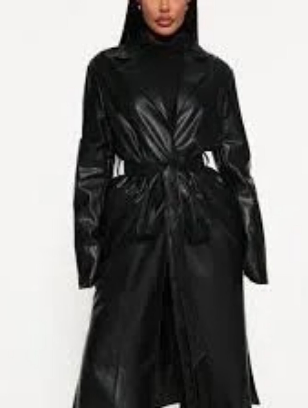 Fashion Nova Black Trench Coat